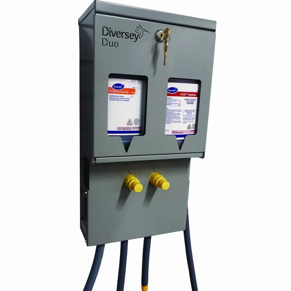 Diversey J-Fill Duo Dispensing System, 10 x 6.5 x 19.5, Stainless Steel