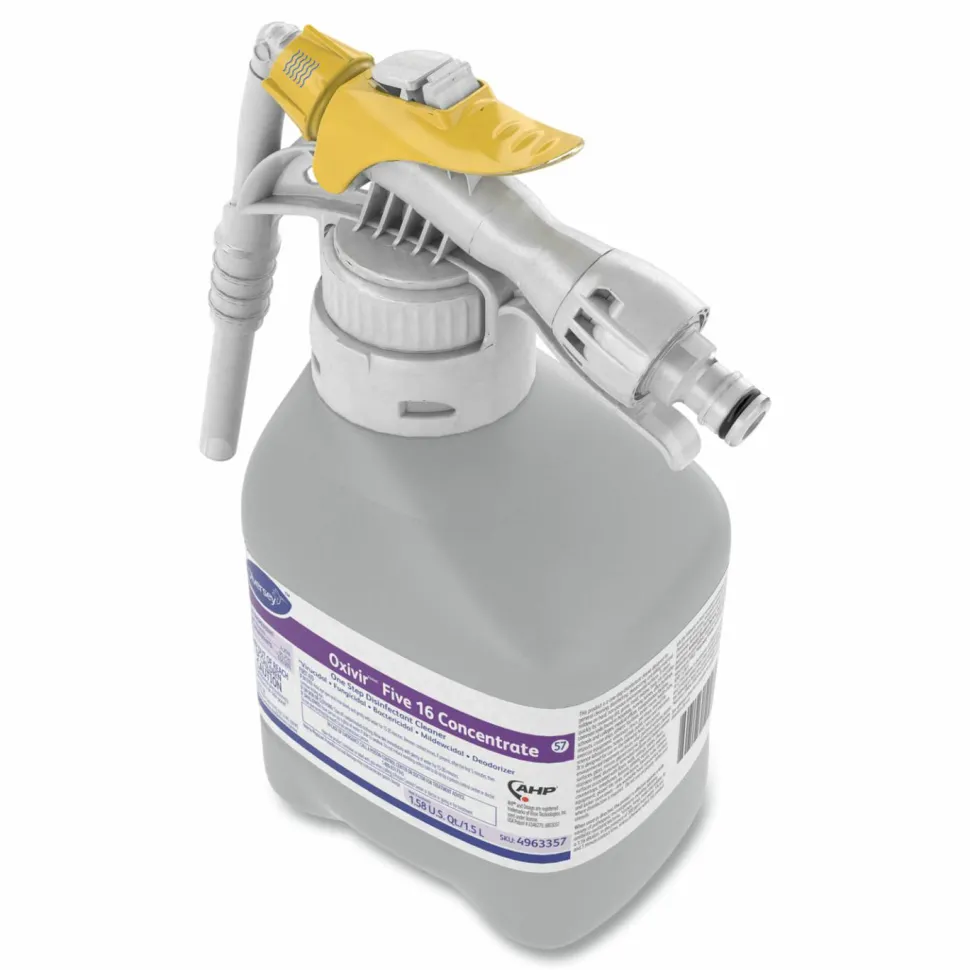 Diversey Oxivir Five 16 Concentrate One Step Disinfectant Cleaner, 1.59 qt Bottle, 2/Carton