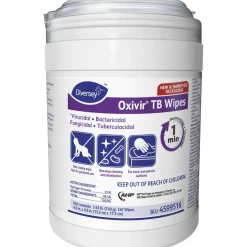 Diversey Oxivir Tb Wipes, Characteristic Scent, 6" x 7", 160 Per Pack, Case Of 12
