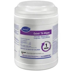 Diversey Oxivir Tb Wipes, Characteristic Scent, 6" x 7", 160 Per Pack, Case Of 12
