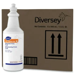 Diversey Paint, Oil and Grease Spotter Gel, Fruity Scent, 32 oz Squeeze Bottle, 6/Carton