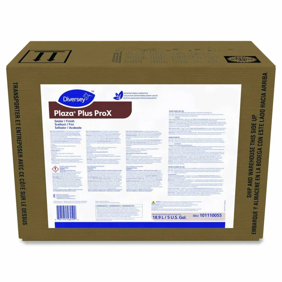 Diversey Plaza Plus ProX Sealer/Finish, 5 gal Bag-in-Box