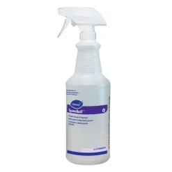Diversey Screen-Printed Empty Bottles, Speedball Power, 32 Oz, Clear, Pack Of 12 Bottles.