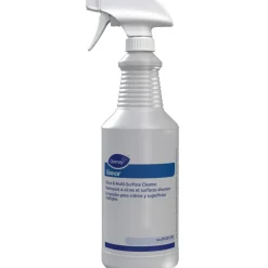 Diversey Screen-Printed Empty Bottles, Glance, 32 Oz, Clear, Pack Of 12 Bottles.