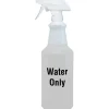 Diversey Screen-Printed Empty Bottles, Water Only, 32 Oz, Clear, Pack Of 12 Bottles.