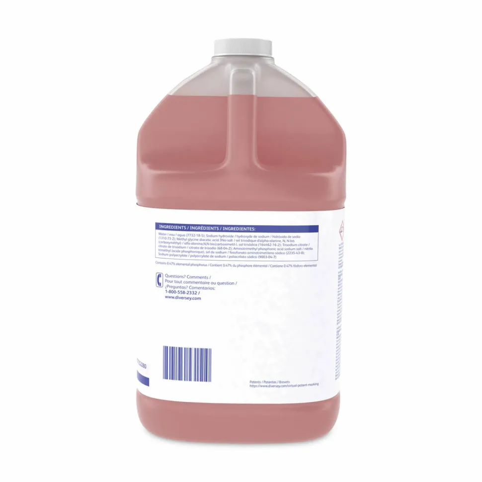 Diversey Sealed Air Suma Nova L6 Mechanical Dish Detergent, Liquid, 1 gal, 4/Carton