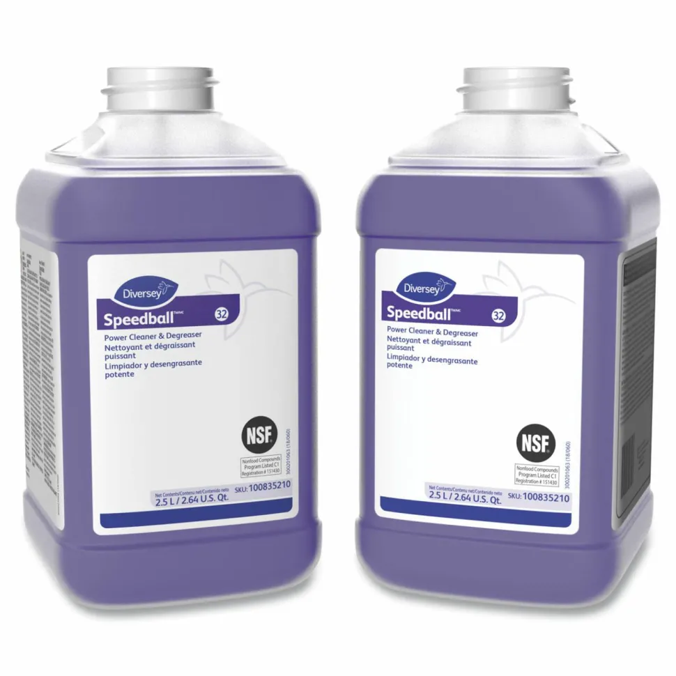 Diversey Speedball 2000 Power Cleaner and Degreaser, 2.5 L, Bottle, 2/Carton
