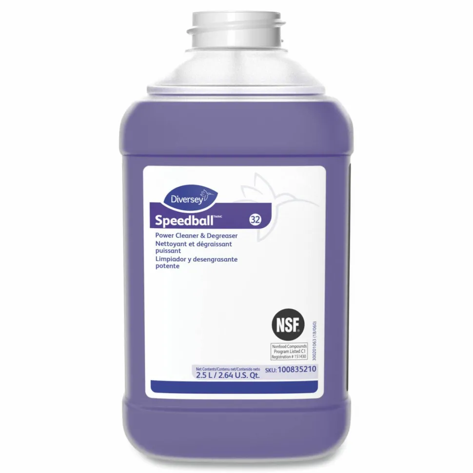 Diversey Speedball 2000 Power Cleaner and Degreaser, 2.5 L, Bottle, 2/Carton