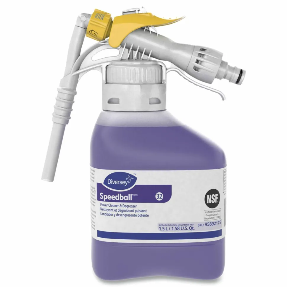 Diversey Speedball Power Cleaner and Degreaser, 50.7 oz Bottle, 2/Carton
