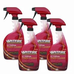 Diversey Spitfire All Purpose Power Cleaner, Fresh Crisp Pine Scent, Liquid, 32 oz Spray Bottle, 4/Carton