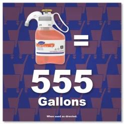 Diversey Stride Neutral Cleaner, Citrus Scent, 1.4 L SmartDose, 2/Carton