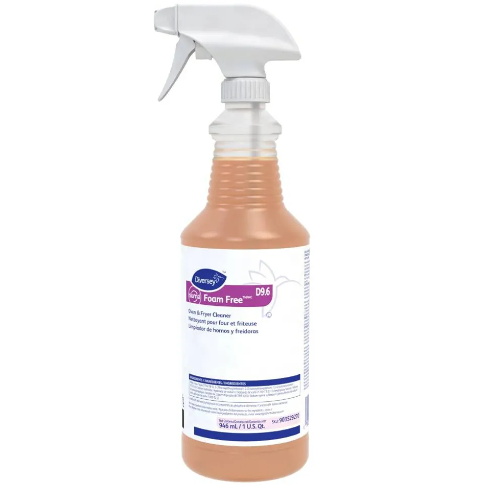 Diversey Suma Foam Free Cleaners, 32 Oz, Pack Of 12 Cleaners