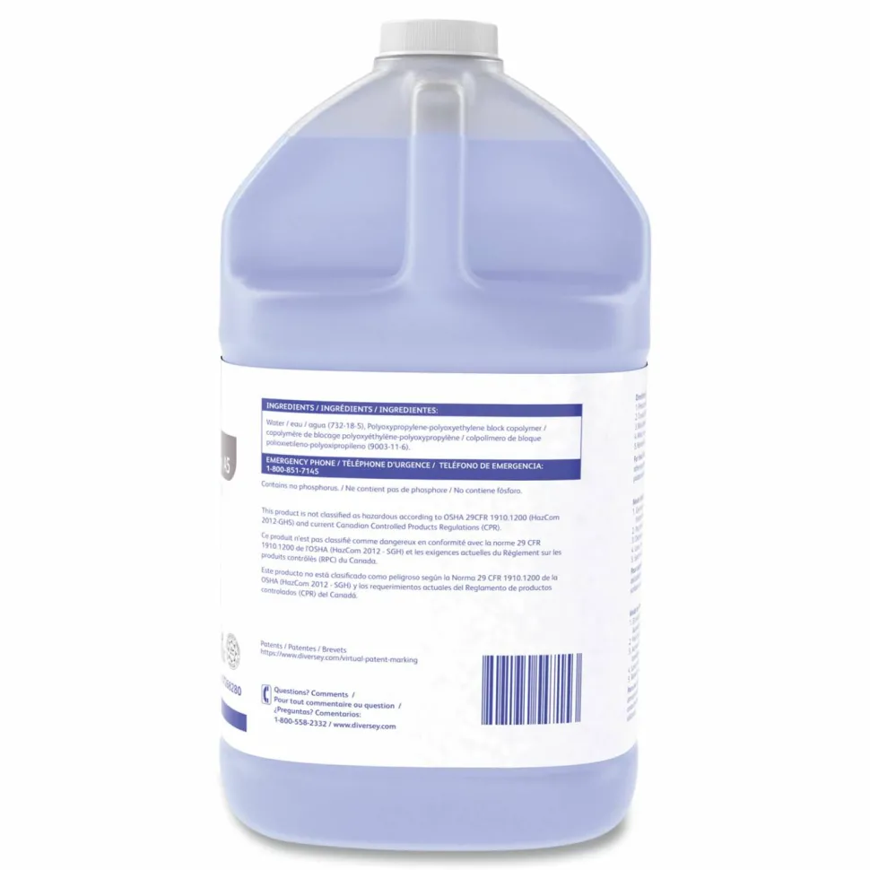 Diversey Suma Klear Rinse Aid Economy, Liquid, 1 gal Container, 4/Carton