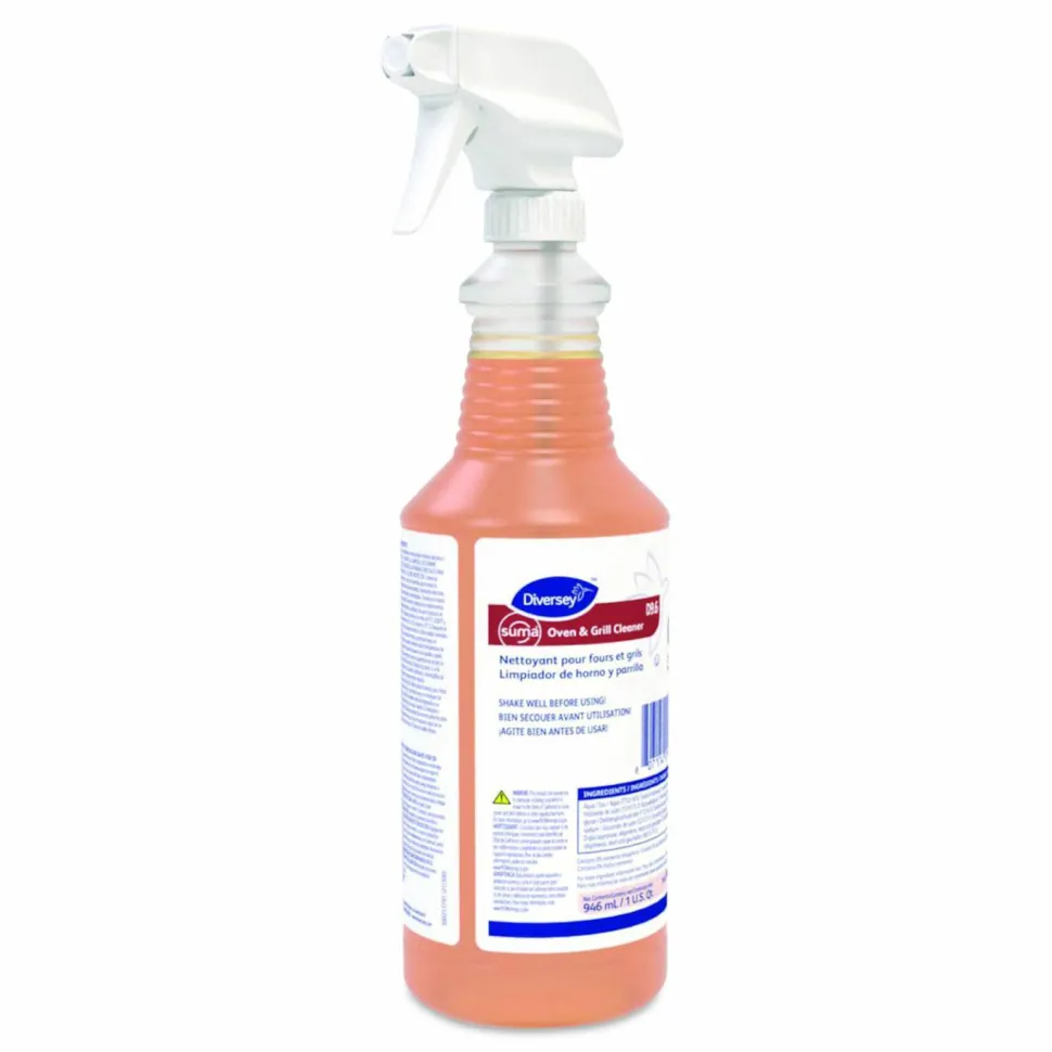 Diversey Suma Oven and Grill Cleaner, 32 oz, Spray Bottle, 12/Carton