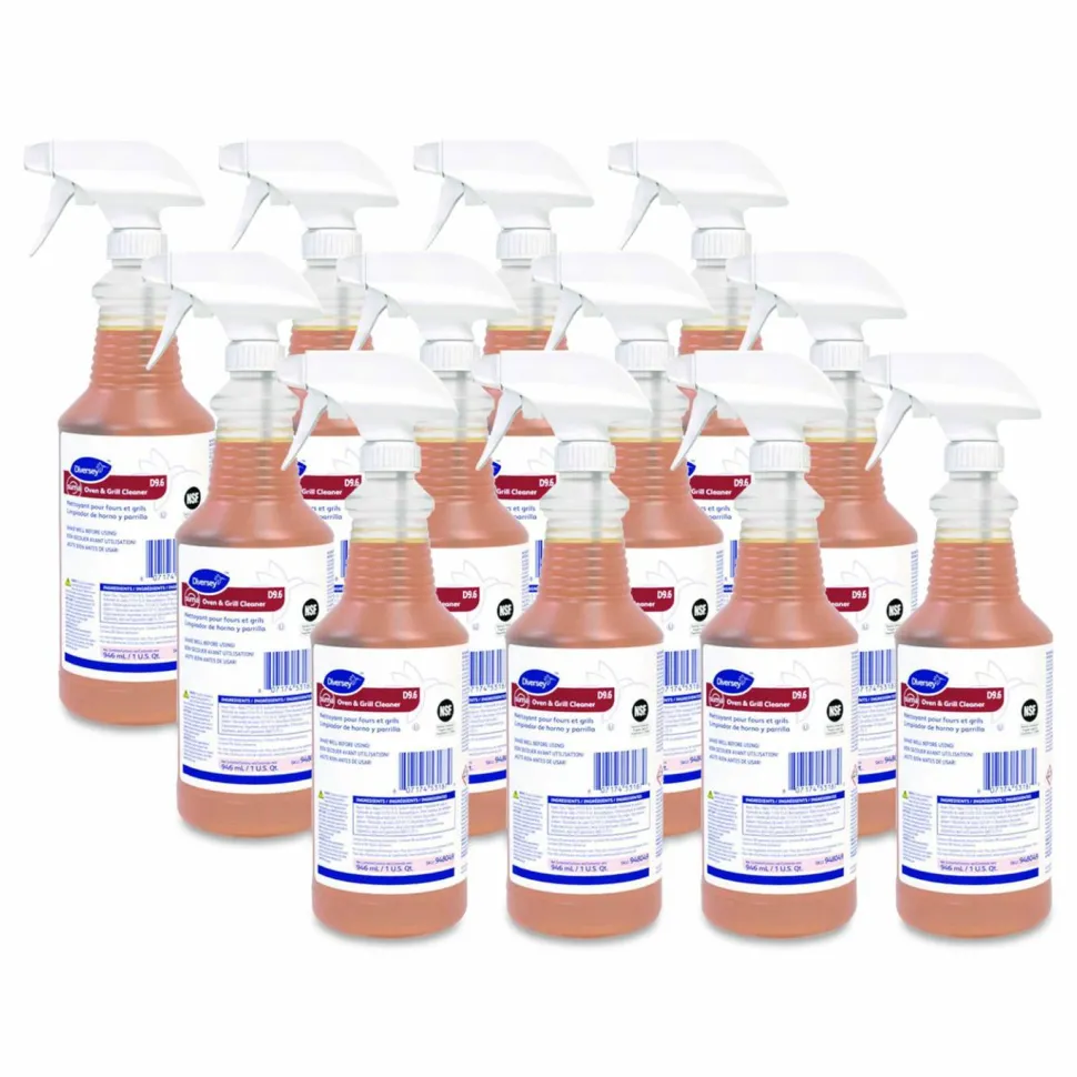 Diversey Suma Oven and Grill Cleaner, 32 oz, Spray Bottle, 12/Carton