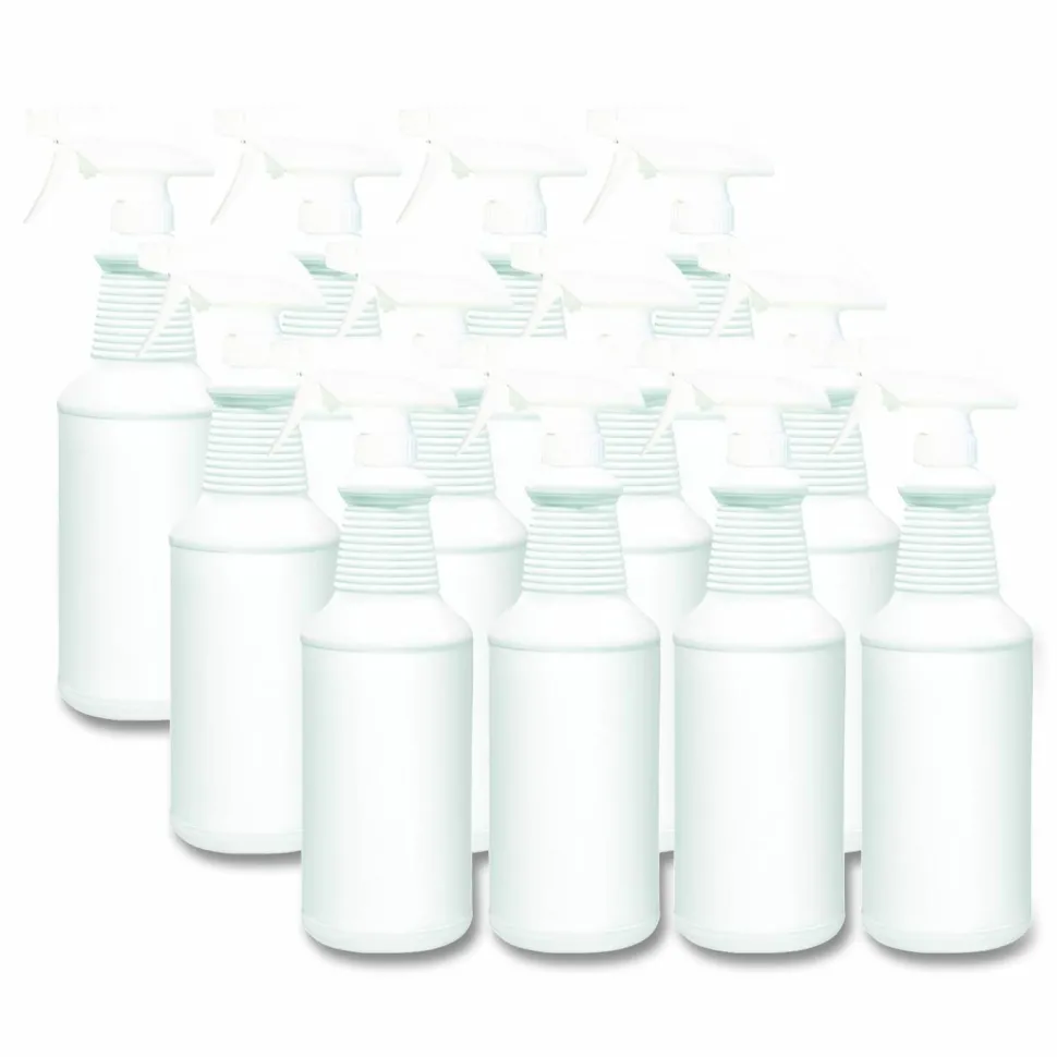 Diversey Water Only Spray Bottle, 32 oz, White, 12/Carton