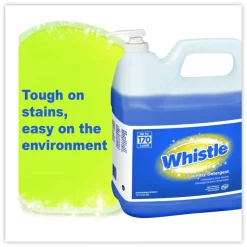 Diversey Whistle Laundry Detergent (HE), Floral Scent, 2 gal Bottle, 2/Carton