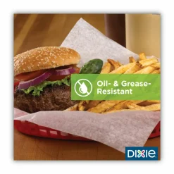 Dixie All-Purpose Food Wrap, Dry Wax Paper, 12 x 12, White, 1,000 Sheets/Pack, 5 Packs/Carton