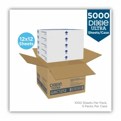 Dixie All-Purpose Food Wrap, Dry Wax Paper, 12 x 12, White, 1,000 Sheets/Pack, 5 Packs/Carton
