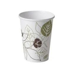 Dixie Paper Hot Cups, 12 oz, Pathways, 1000 Count (50 Cups per Pack, 20 Packs per Case)