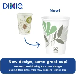 Dixie Pathways 12 oz Paper Hot Cups By GP Pro