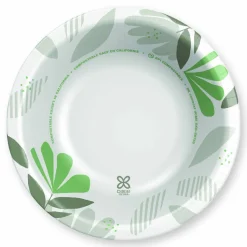 Dixie Pathways Heavyweight Paper Bowls, 20 oz, White/Green/Burgundy, 125/Pack