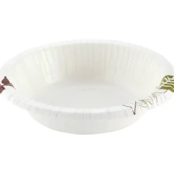 Dixie Pathways with Soak Proof Shield Heavyweight Paper Bowls, WiseSize, 12 oz, Green/Burgundy, 125/Pack, 4 Packs/Carton