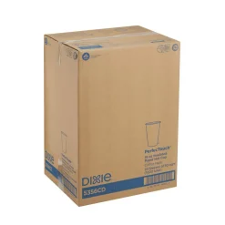 Dixie PerfecTouch 16 oz Insulated Paper Hot Coffee Cups by GP Pro