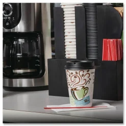 Dixie PerfecTouch 12 oz Insulated Paper Hot Coffee Cups by GP Pro - 50 / Pack