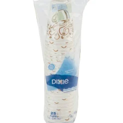 Dixie PerfecTouch 8 oz Insulated Paper Hot Coffee Cups by GP Pro