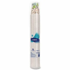 Dixie PerfecTouch 12 oz Insulated Paper Hot Coffee Cups by GP Pro