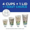 Dixie PerfecTouch 16 oz Insulated Paper Hot Coffee Cups by GP Pro - 50 / Pack