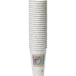 Dixie PerfecTouch 16 oz Insulated Paper Hot Coffee Cups by GP Pro - 50 / Pack