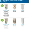 Dixie PerfecTouch 12 oz Insulated Paper Hot Coffee Cups by GP Pro