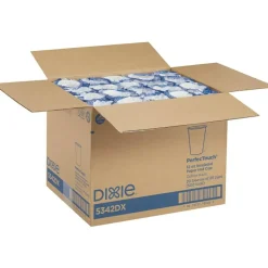 Dixie PerfecTouch 12 oz Insulated Paper Hot Coffee Cups by GP Pro