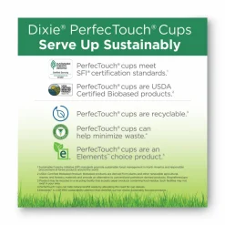 Dixie PerfecTouch 12 oz Insulated Paper Hot Coffee Cups by GP Pro
