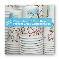 Dixie PerfecTouch 12 oz Insulated Paper Hot Coffee Cups by GP Pro