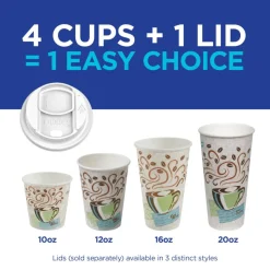 Dixie PerfecTouch by GP PRO Hot Cups, 12 Oz, Pack Of 25 Cups