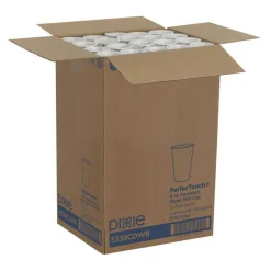 Dixie PerfecTouch Insulated Paper Cups, 8 Oz, Coffee Haze, Pack Of 1,000 Cups