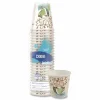 Dixie PerfecTouch Paper Hot Cups, 10 oz, Coffee Haze Design, 25/Sleeve, 20 Sleeves/Carton