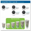 Dixie PerfecTouch Paper Hot Cups, 10 oz, Coffee Haze Design, 50/Sleeve, 20 Sleeves/Carton