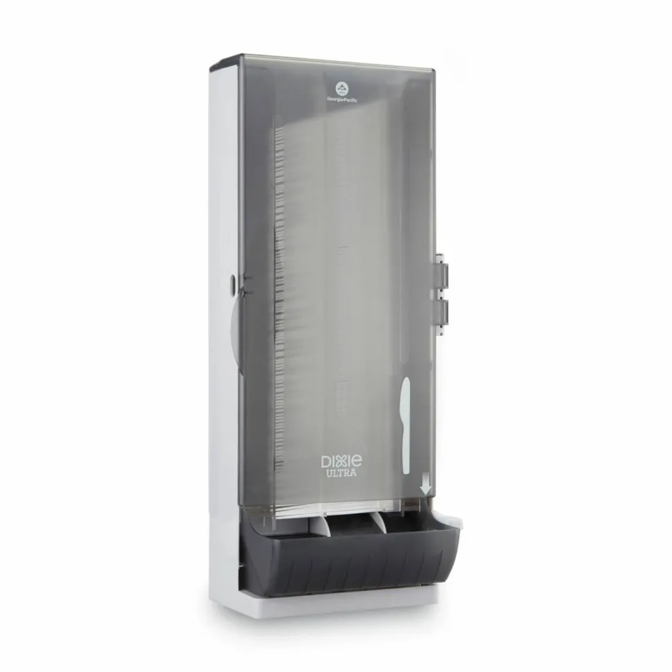 Dixie SmartStock Dining Utensil Dispenser, Holds 120 Knives, 10 x 8.78 x 24.75, Smoke