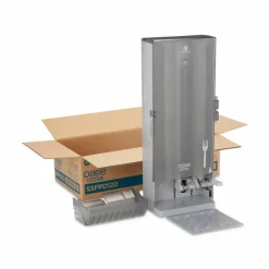 Dixie SmartStock Dining Utensil Dispenser, Holds 120 Forks, 10 x 8.78 x 24.75, Smoke
