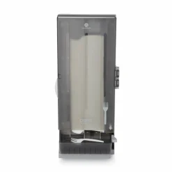 Dixie SmartStock Dining Utensil Dispenser, Holds 120 Forks, 10 x 8.78 x 24.75, Smoke