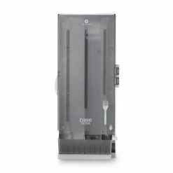 Dixie SmartStock Dining Utensil Dispenser, Holds 120 Forks, 10 x 8.78 x 24.75, Smoke