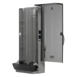 Dixie SmartStock Dining Utensil Dispenser, Holds 120 Forks, 10 x 8.78 x 24.75, Translucent Black