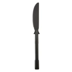 Dixie SmartStock Tri-Tower Dispensing System Polypropylene Cutlery, Mediumweight Knife, Plastic, Black, 40/Pack, 24 Packs/Carton