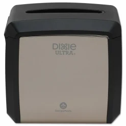 Dixie Tabletop Napkin Dispenser, 7.6 x 6.1 x 7.2, Stainless Black