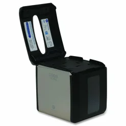 Dixie Tabletop Napkin Dispenser, 7.6 x 6.1 x 7.2, Stainless Black