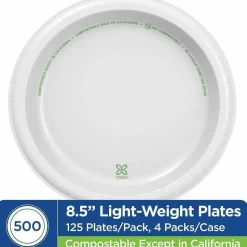 Dixie Basic Light-Weight Paper Plates, 8 1/2